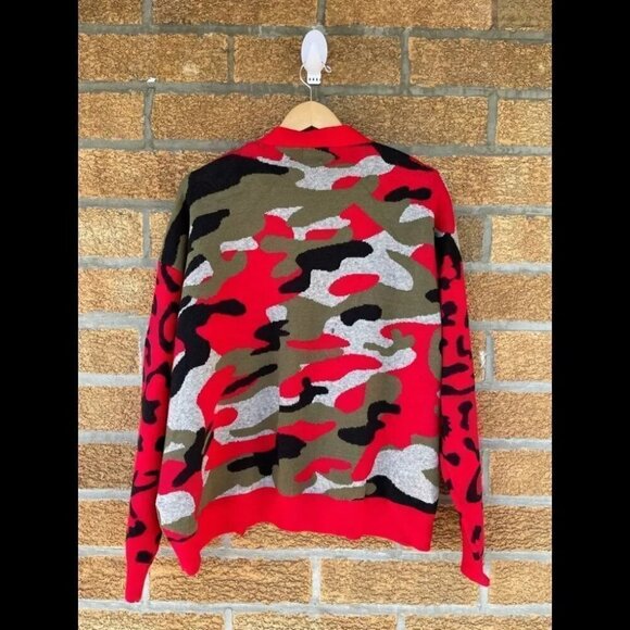 Sen cocoon camoflage open sweater m - Picture 3 of 15